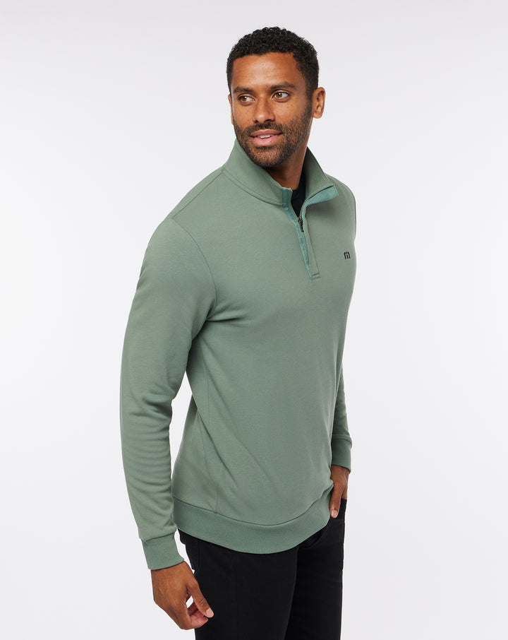 <img src="https://cdn.shopify.com/s/files/1/0252/0927/4404/files/TM-Combo-Logo-Block-Black-650.png?v=1580931784" alt=" TravisMathew Brand logo" align="middle" style="border:0;"><p><p>Cloud Quarter Zip 2.0</p>