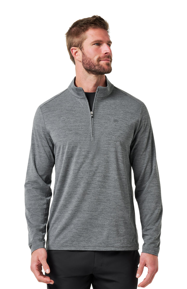 <img src="https://cdn.shopify.com/s/files/1/0252/0927/4404/files/TM-Combo-Logo-Block-Black-650.png?v=1580931784" alt=" TravisMathew Brand logo" align="middle" style="border:0;"><p><p>Heater Pro 1/4 Zip</p>